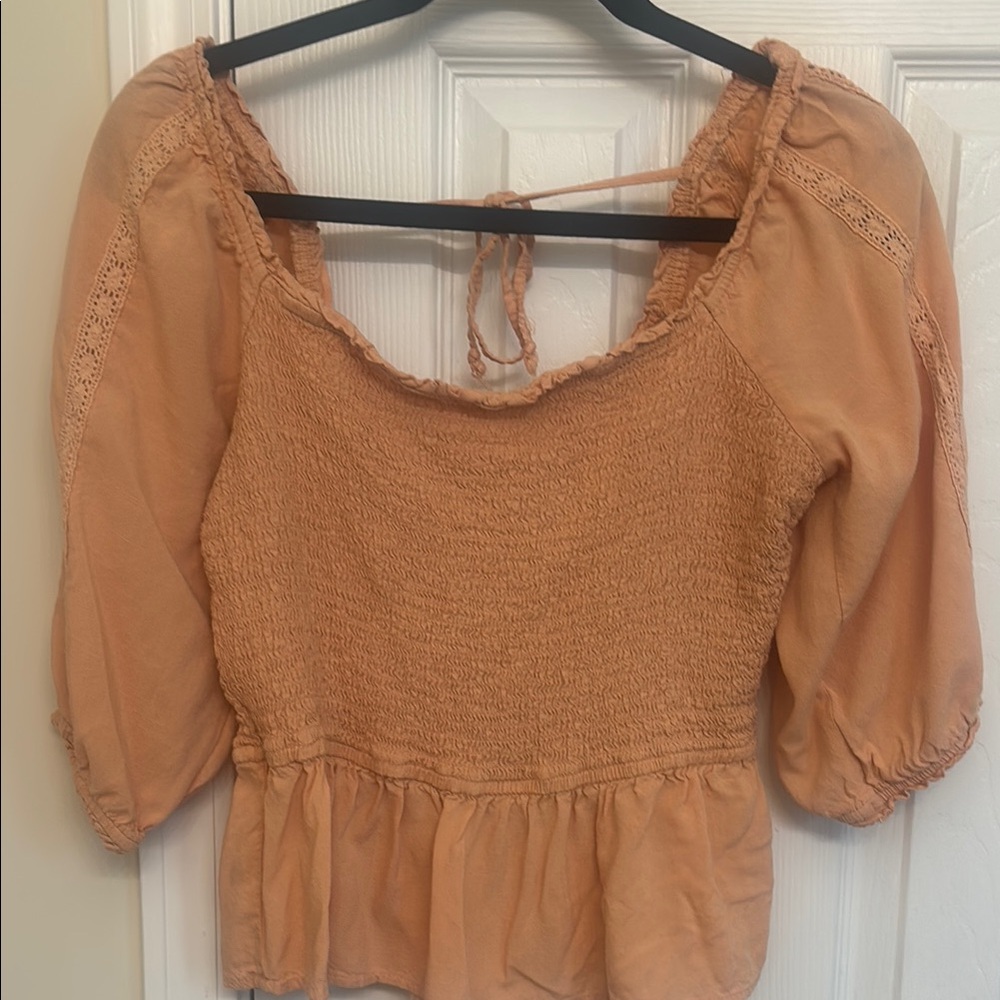 EUC Japna summer lace top, size large